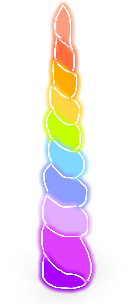 #unicornhorn #unicorn #horn #rainbow #xolor #hed #had - Rainbow Unicorn Horn Png (1024x1024), Png Download