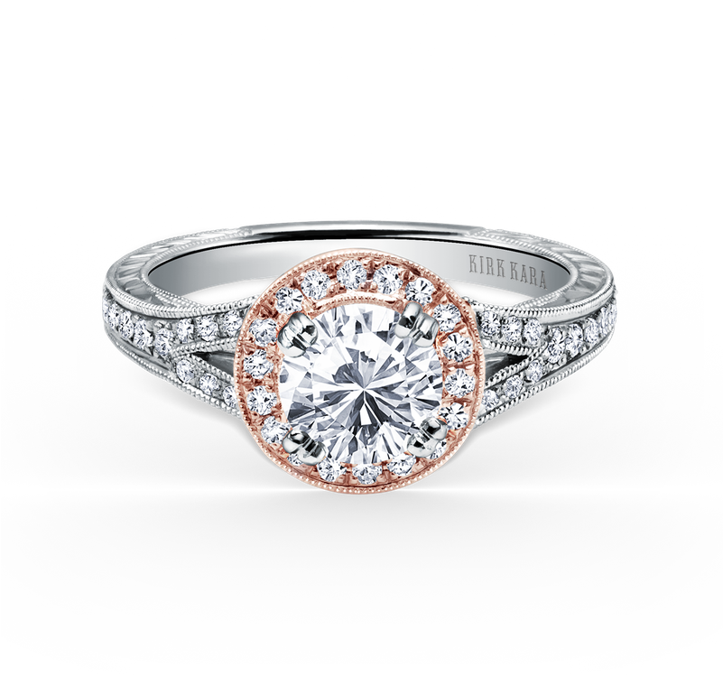 Kirk Kara Engagement Ring - Engagement Ring (800x800), Png Download