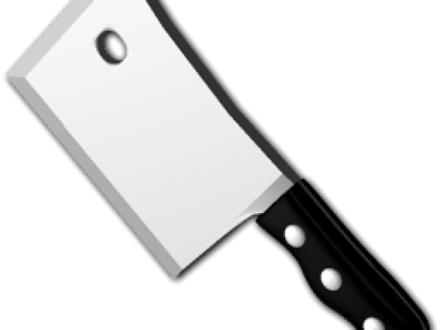 Blade Clipart Butcher Knife - Chopper Knife Clip Art (640x480), Png Download