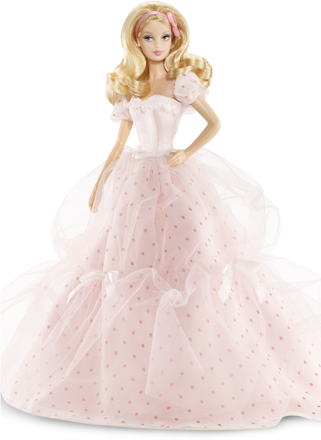 Birthday Wishes Barbie Doll - Barbie (640x950), Png Download