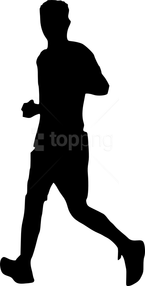 Free Png Man Running Silhouette Png - Running Silhouette Man Running Transparent (480x948), Png Download
