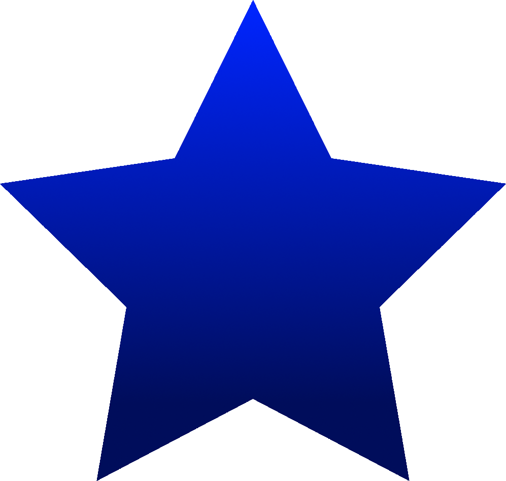 Iron Star Logo - Transparent Background Blue Star Clipart (997x948), Png Download