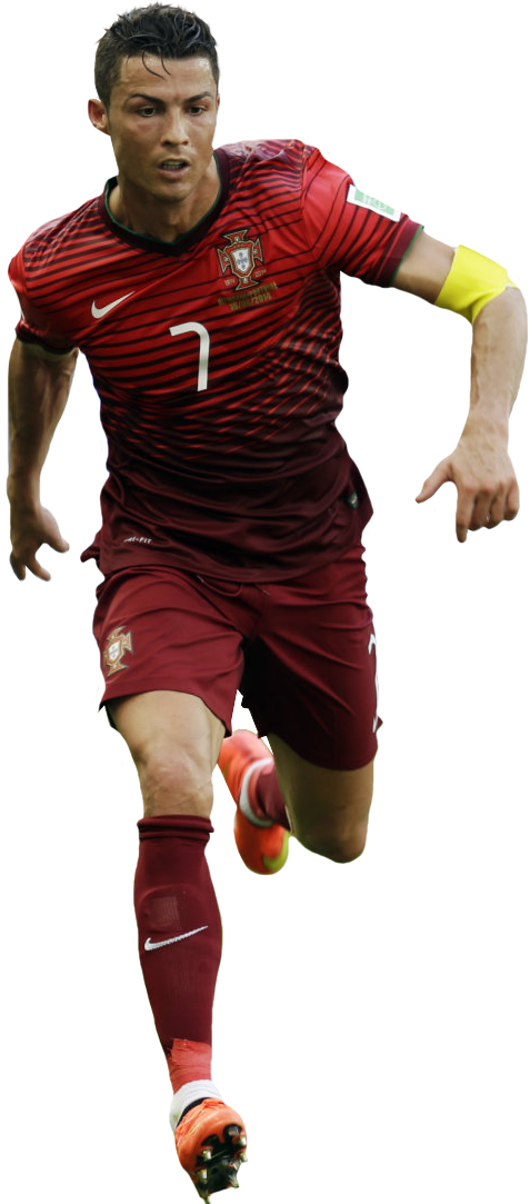 Cristiano Ronaldo Render - Portugal C Ronaldo Football Player (477x1083), Png Download