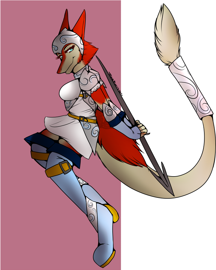 Guard Duty [commission] - Cartoon (843x900), Png Download