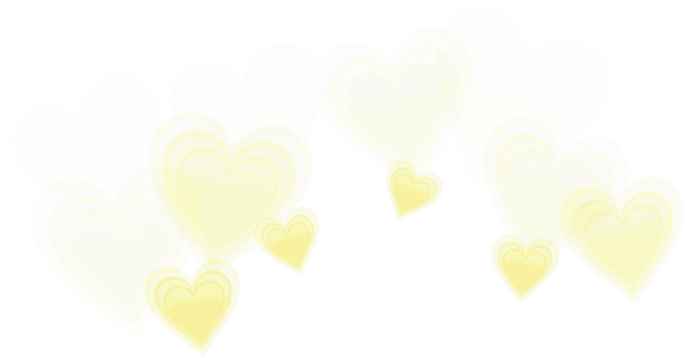 #pastel #yellow #hearts #heartcrown #crown #heart #ftestickers - Heart (1024x1024), Png Download