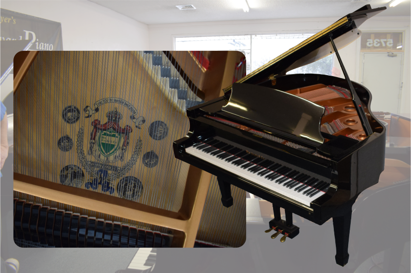 Knabe Kn-500 Baby Grand W/bench - Piano (825x549), Png Download