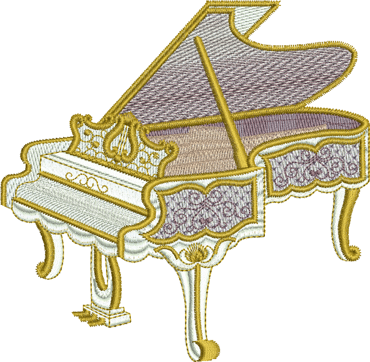 23 - Grand Piano - Fortepiano (750x735), Png Download