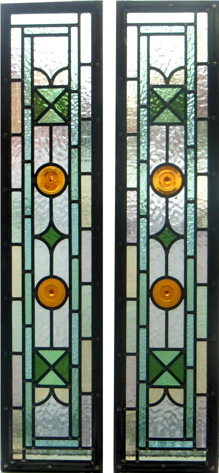 Green Kyle Stained Glass Panels - Stained Glass (1000x1000), Png Download