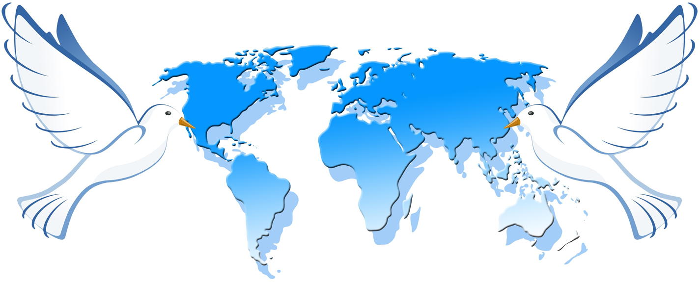 Kisspng Oceania World Map Earth Globe World Peace Dove - Batak Christian Protestant Church (1500x644), Png Download
