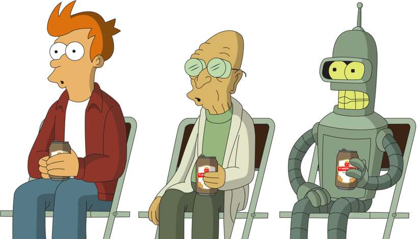 Futurama Time Travel End Of Universe Myvacationplan - Futurama Watch The Universe End (820x470), Png Download