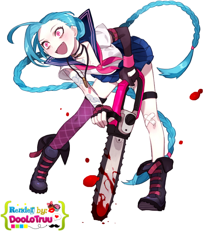 Cute League Of Legends Jinx (700x796), Png Download