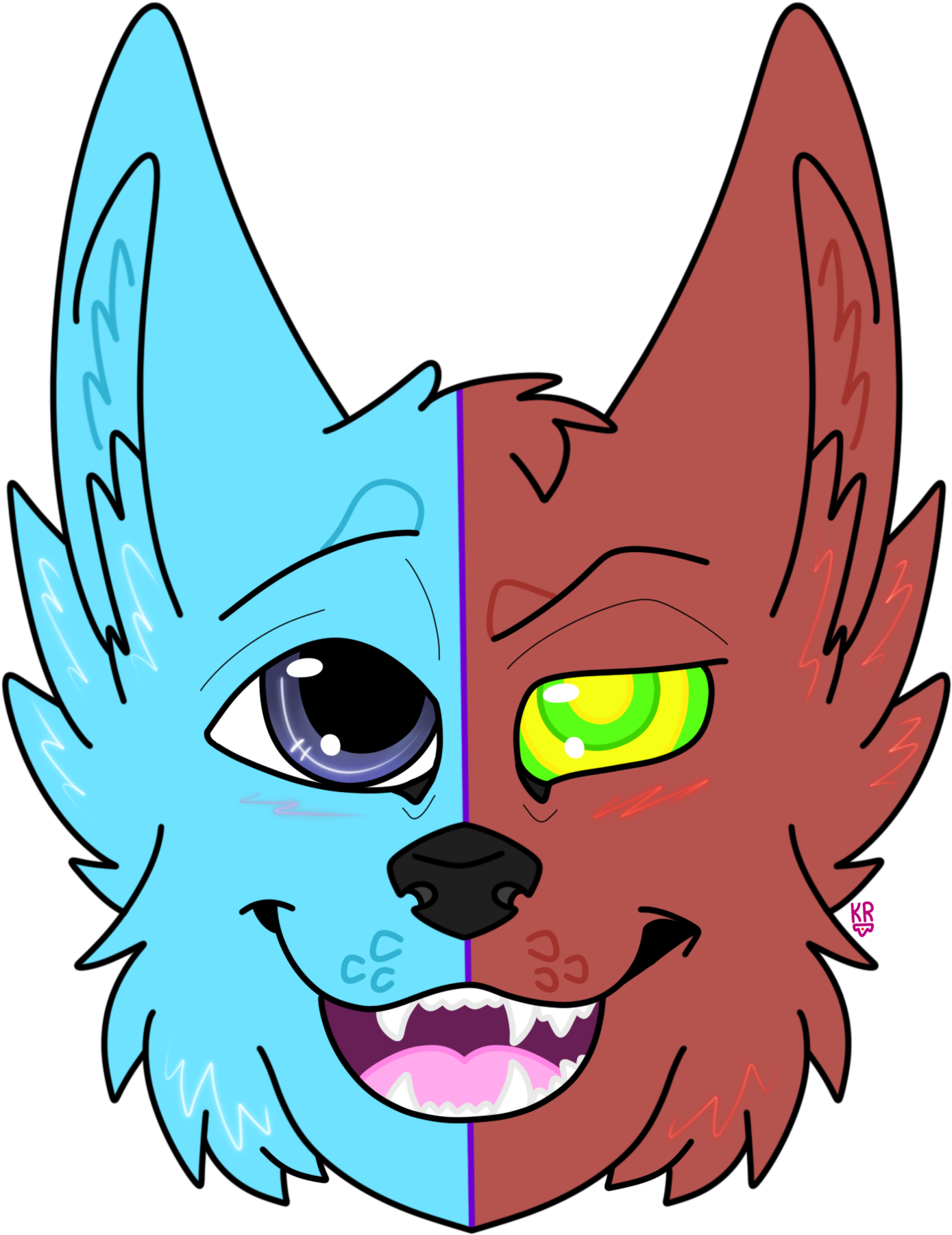 Kaiser Wolf Commission - Cartoon (1536x2048), Png Download