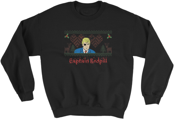 Captain Redpill Christmas Sweatshirt - Astroworld Merch (580x580), Png Download