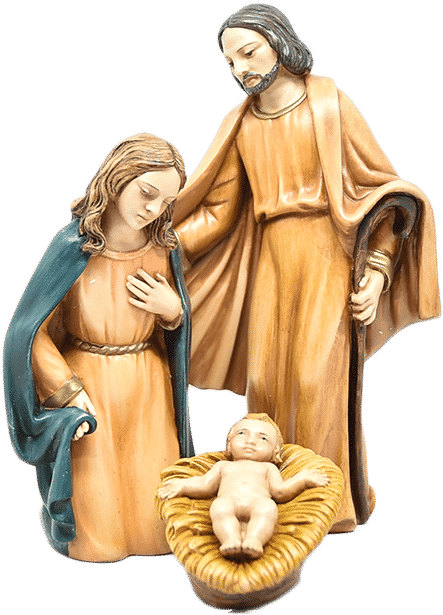 Christmas Nativity Scene - Carving (1024x768), Png Download