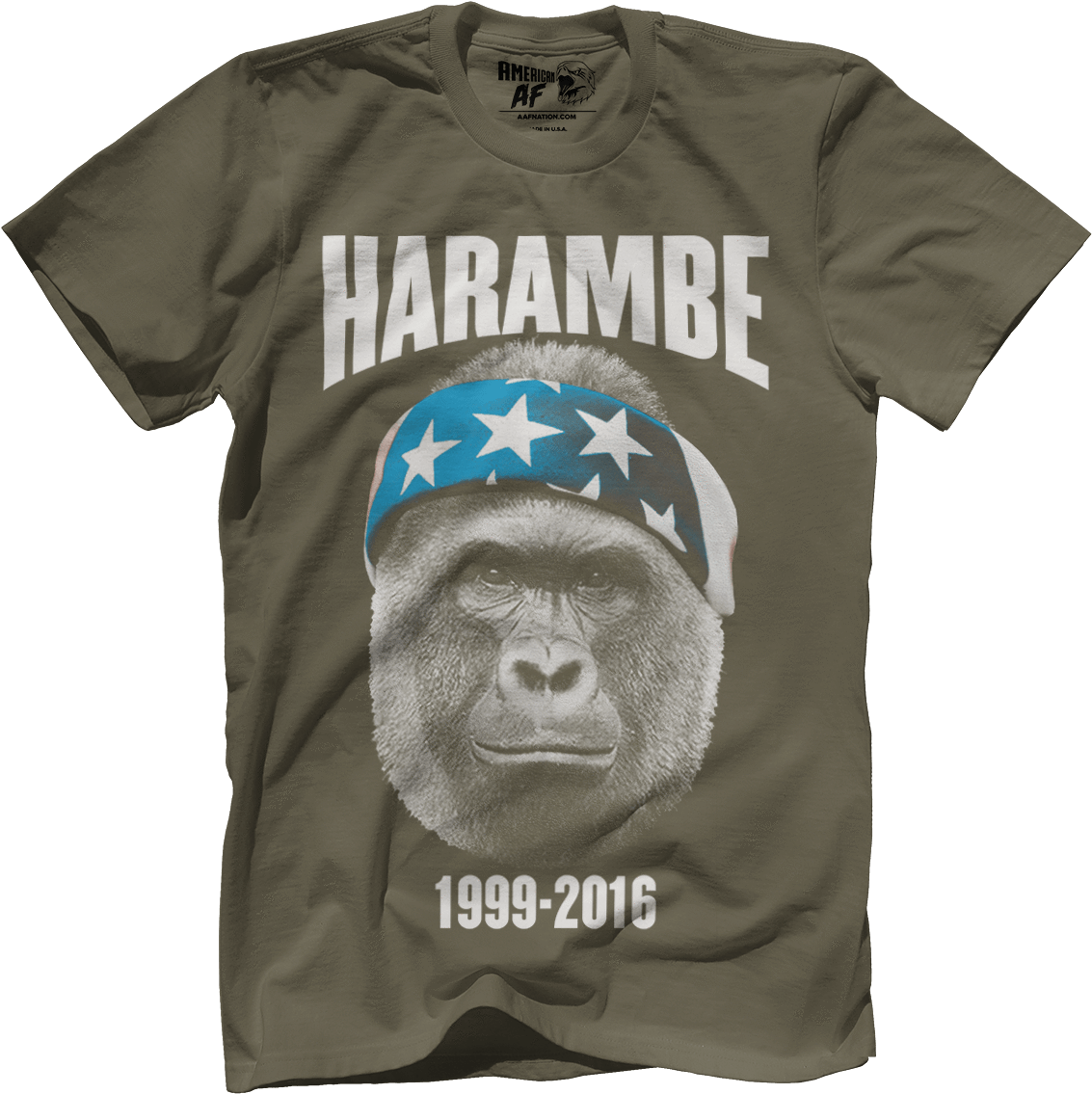 Harambe 1999-2016 - Green Weenie T Shirt (1200x1200), Png Download