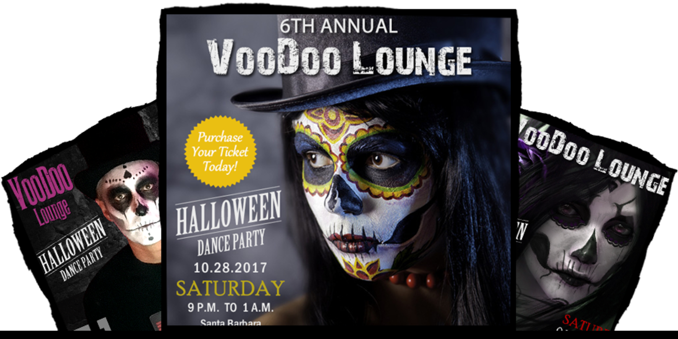 Voodoo Lounge 6th Annual Halloween Dance Party - Masque (1360x680), Png Download