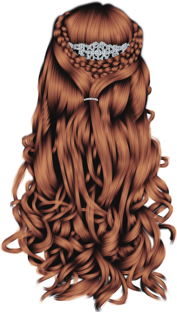 Fantasy Hair 21 By Hellonlegs - Fantasy Hair Png (729x1095), Png Download