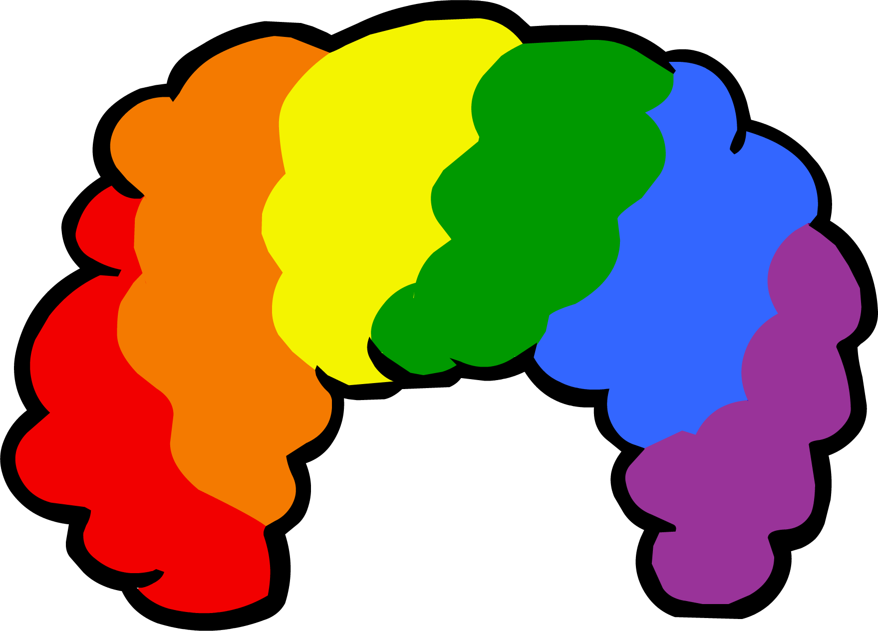 Svg Black And White Download Image Clownwig Png Club - Clown Wig Clipart (952x904), Png Download