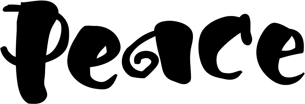 #f 29 Peace - Peace Word Transparent (1434x526), Png Download