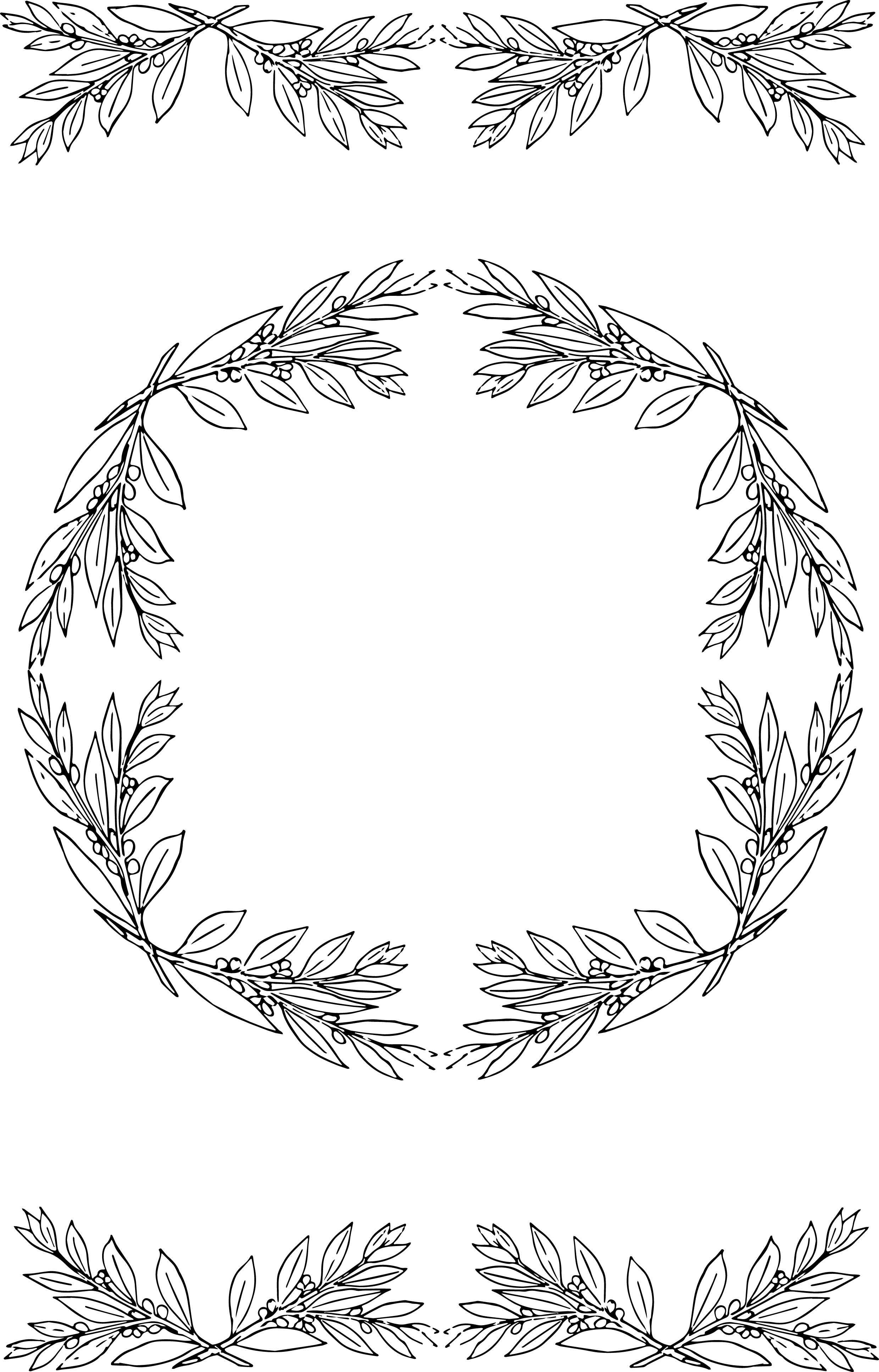 Free Clip Art Stock Vector Oh So - Laurel Tumblr Png (2479x3868), Png Download