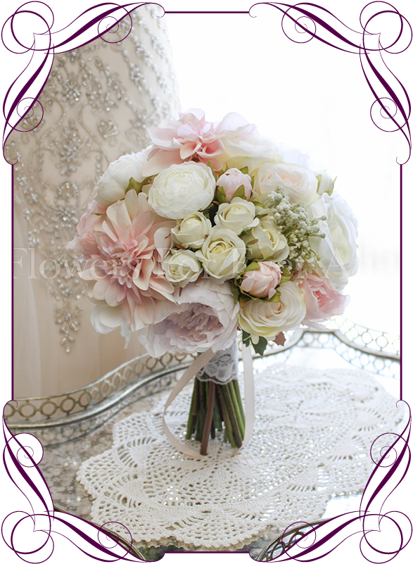 An - Coral Roses With Baby Breath (608x822), Png Download