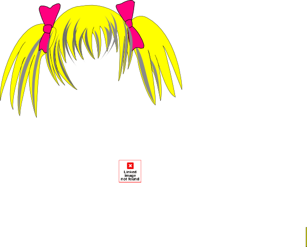 Blonde Wig Clipart 5 By Anthony - Blonde Wig Clip Art (600x482), Png Download