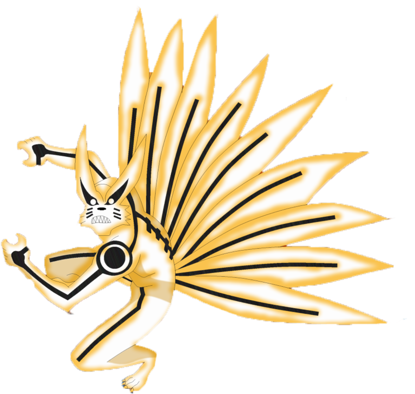 Tailed Beast Naruto - Kurama Bijuu Mode Png (900x858), Png Download