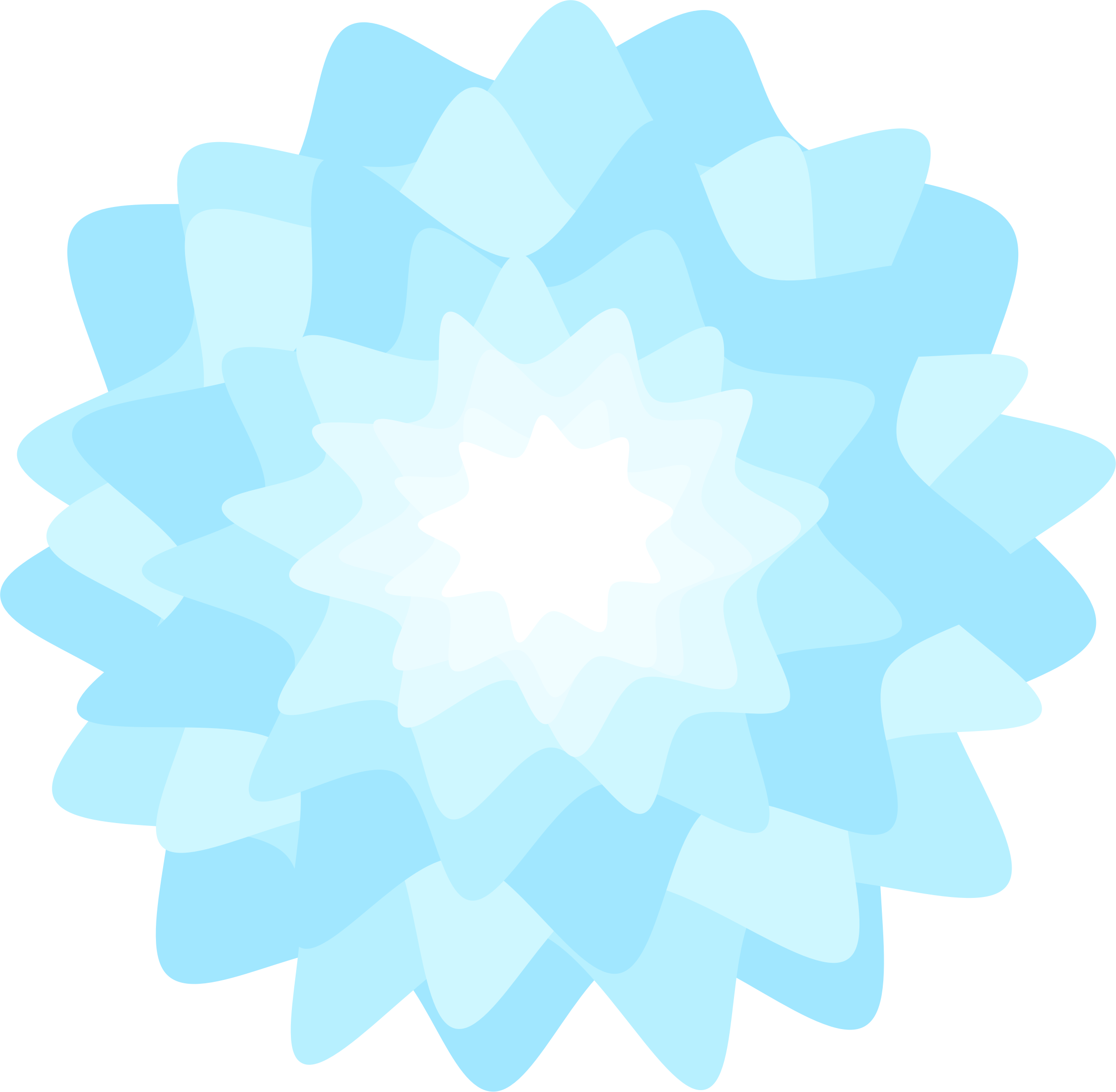 Big Image - Blue Flower Circle Png (2340x2290), Png Download
