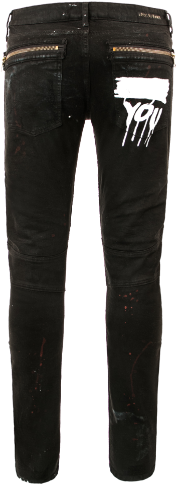 Biker Jeans Png Image Transparent - Slim-fit Pants (731x1024), Png Download