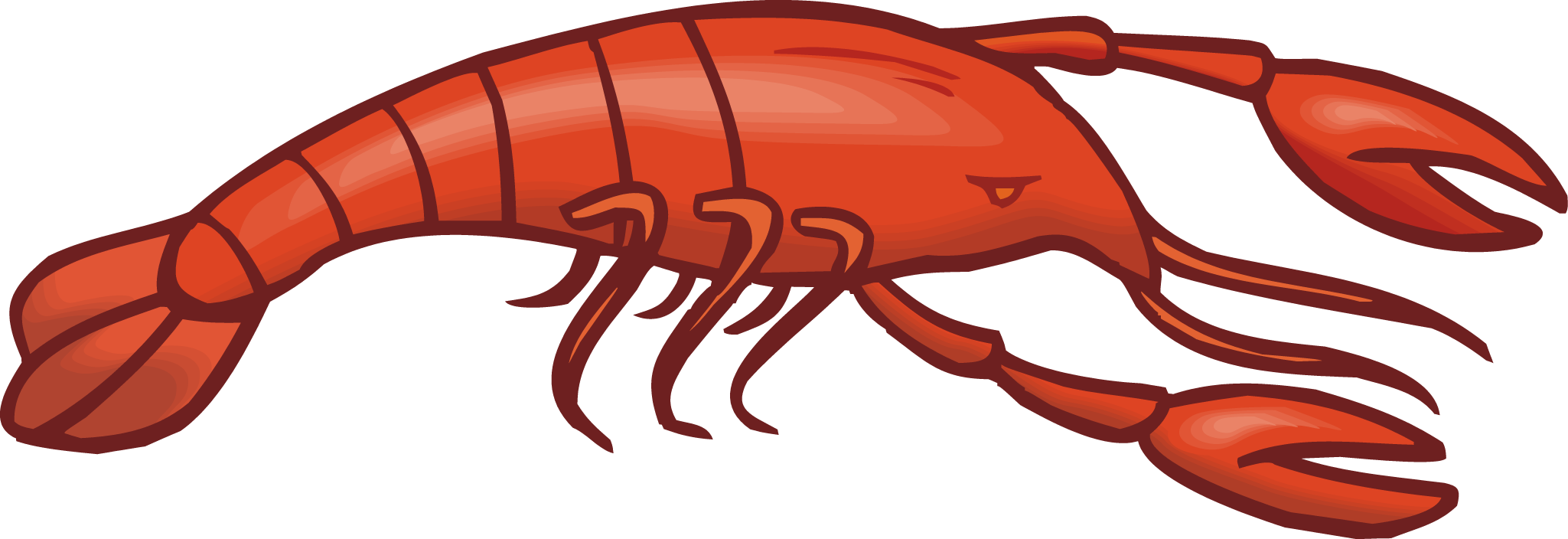 Jpg Transparent - Crayfish Clipart (2049x704), Png Download