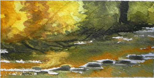 Stepping Stones - Painting (500x500), Png Download