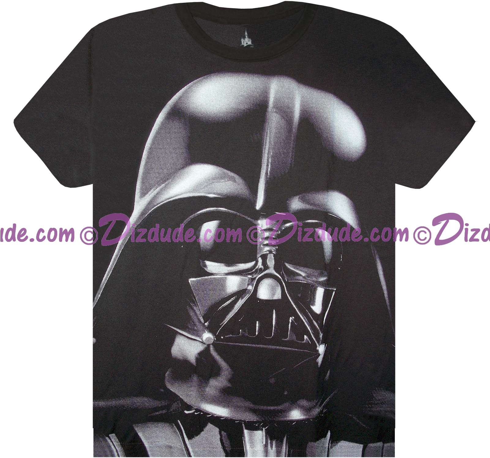 Disney Star Tours Darth Vader Helmet T-shirt © Dizdude - Mickey Mouse Jedi T Shirts (1600x1619), Png Download