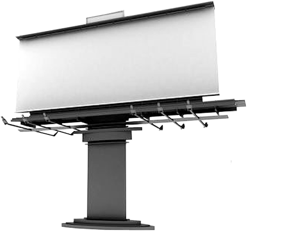 Billboard Png Images Clip Art Black And White - Billboard Png (620x493), Png Download