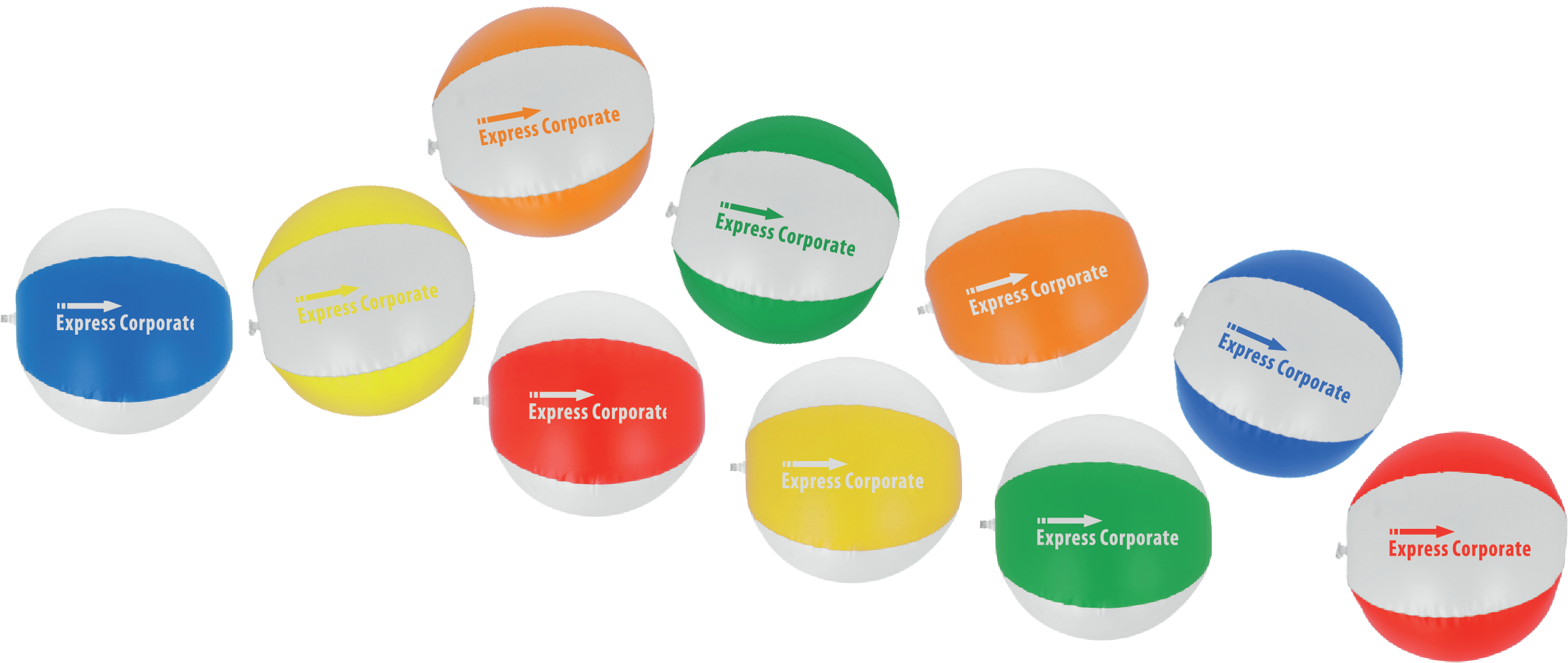 Beach Balls - Circle (2386x1026), Png Download