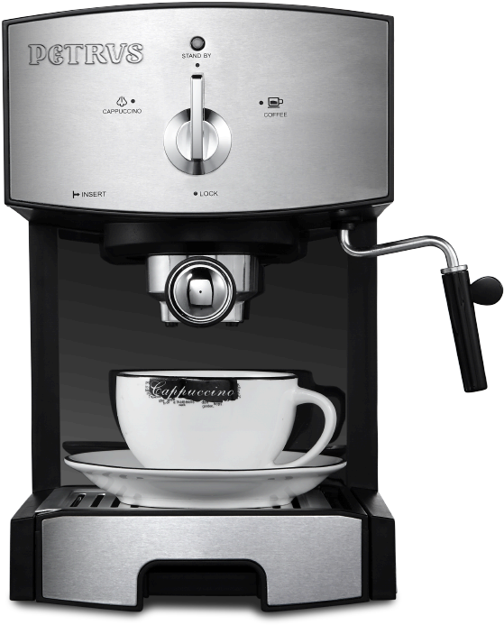 Petrus Parker Pe3360 Coffee Machine Home Commercial - Espresso (800x800), Png Download