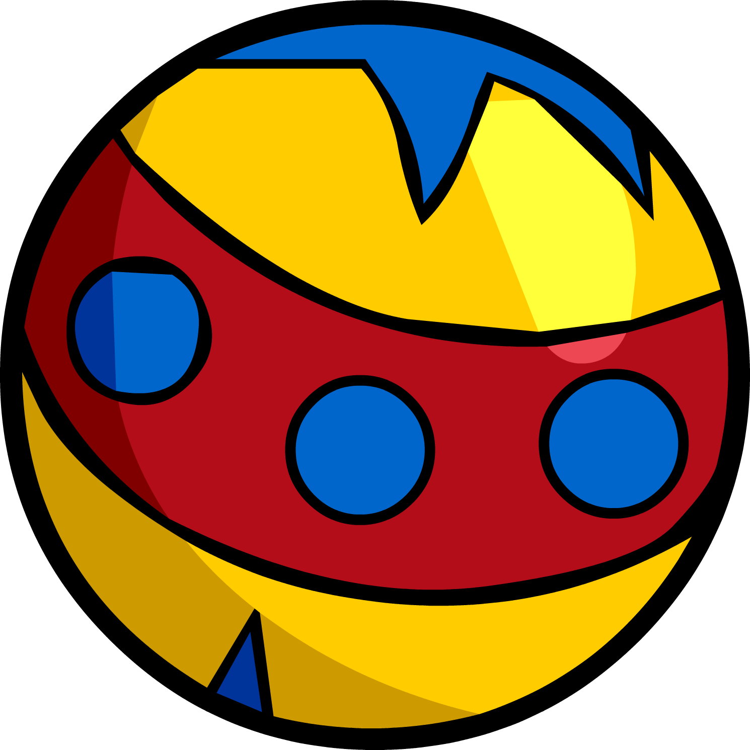 Beach Ball Clipart Circus - Circus Ball Clipart (1490x1491), Png Download