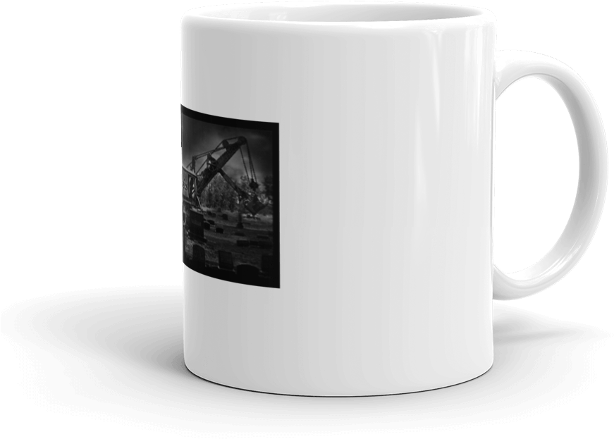 L-cc Steam Shovel In Cemetery Mug - Steam Shovel (1000x1000), Png Download
