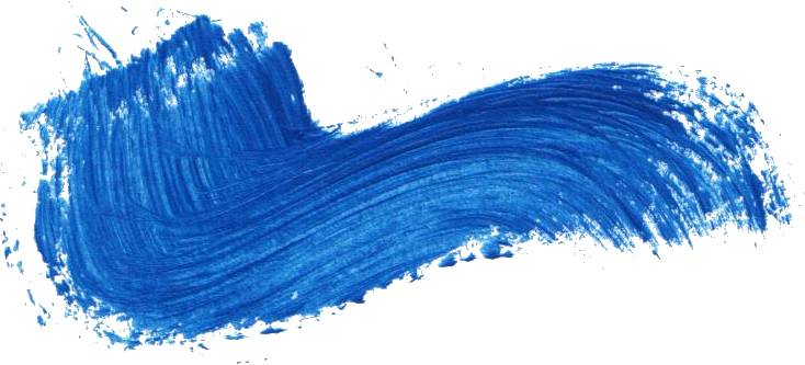 22 Blue Paint Brush Stroke - Blue Brush Paint Wave (734x333), Png Download