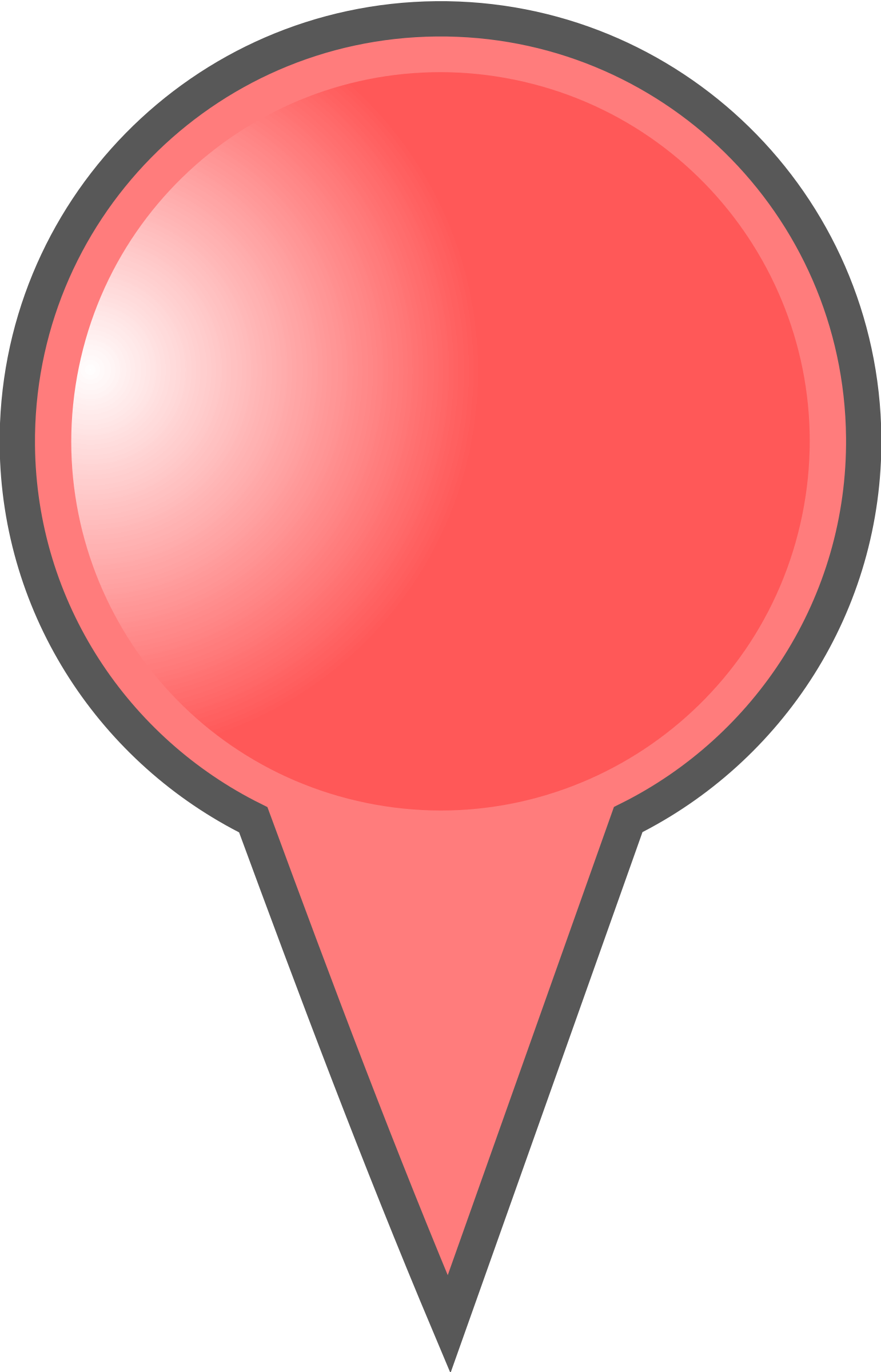 Marker Clipart Red - Map Marker Red (1541x2400), Png Download