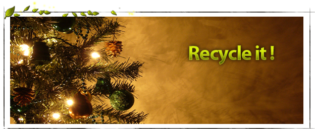 Recycle Christmas Tree - Preghiere Di Natale (623x263), Png Download