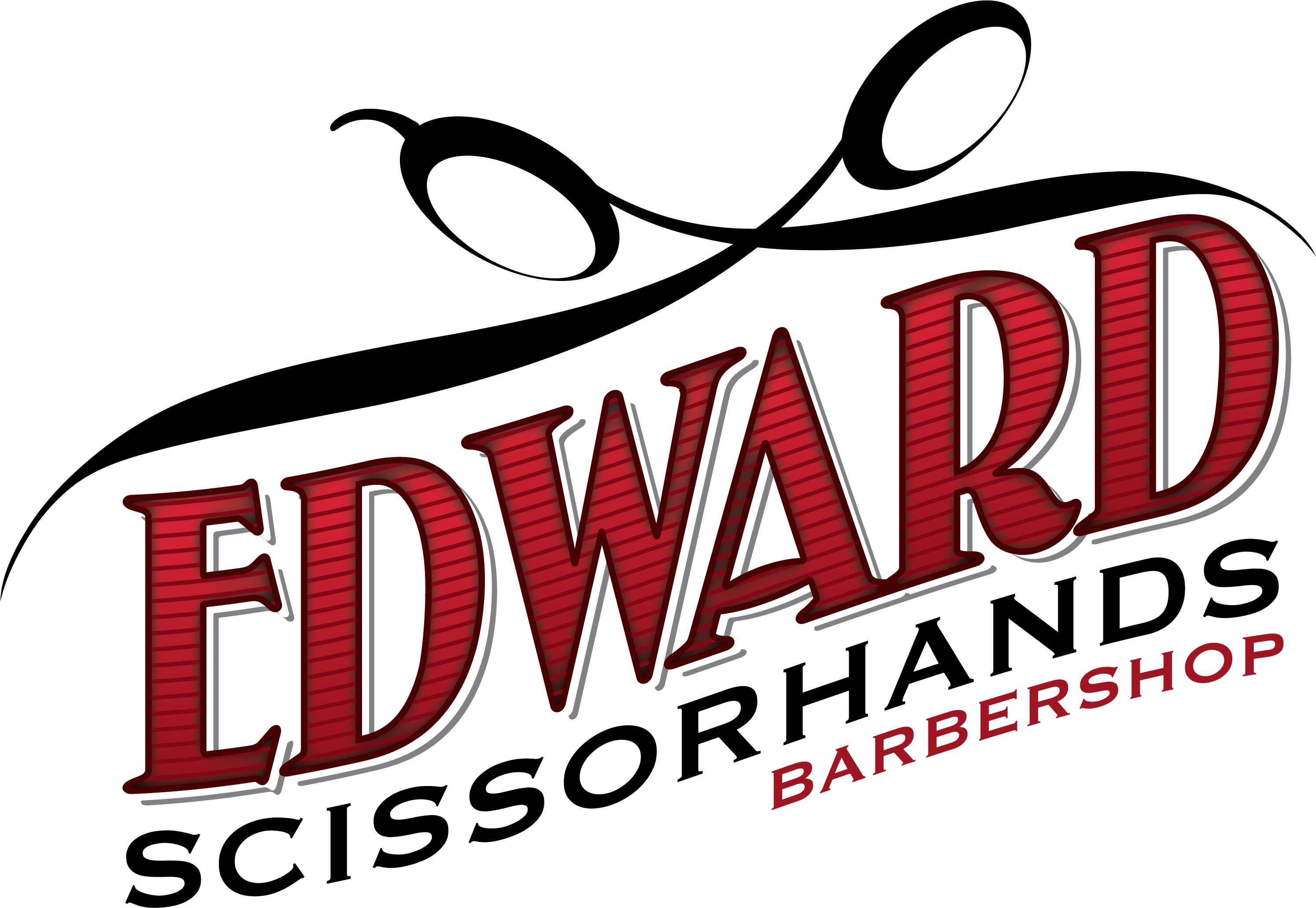 Edward Scissorhands Barber Shop - Bicsi (3229x2061), Png Download