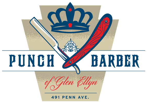 Punch Barber Shop Main - Barbershop Us Name (580x465), Png Download