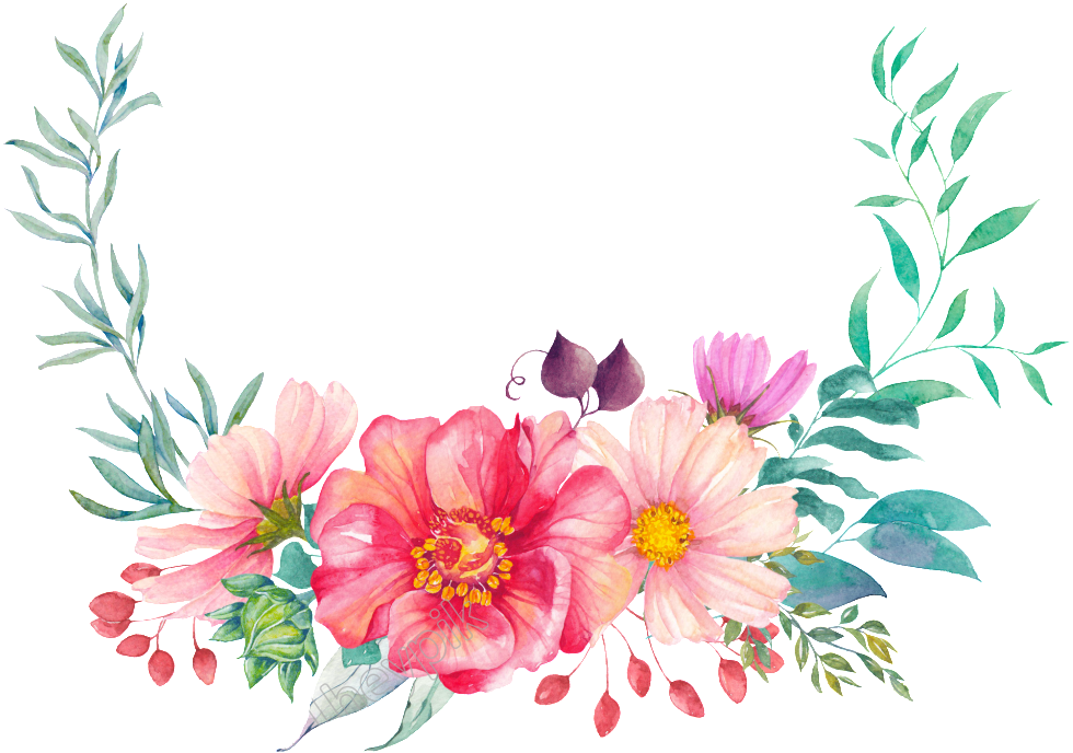 Clip Art Transparent Library Semicircle Cartoon Free - Semi Circle Design Floral (1024x726), Png Download