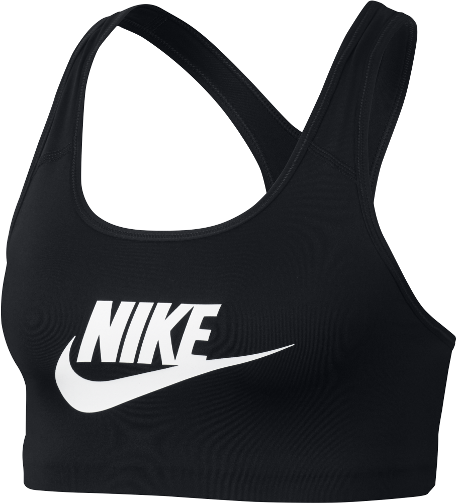 Health Nike Swoosh Futura Sports Bra - Nike 899370 010 (1000x1000), Png Download