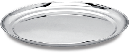 Rajbhog - Stainless Steel Big Plates (500x500), Png Download