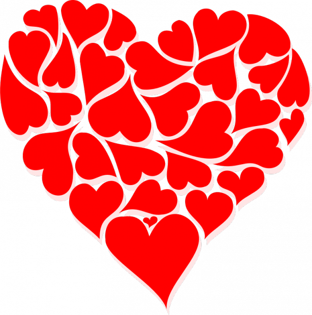 Valentines Heart Clipart (639x645), Png Download