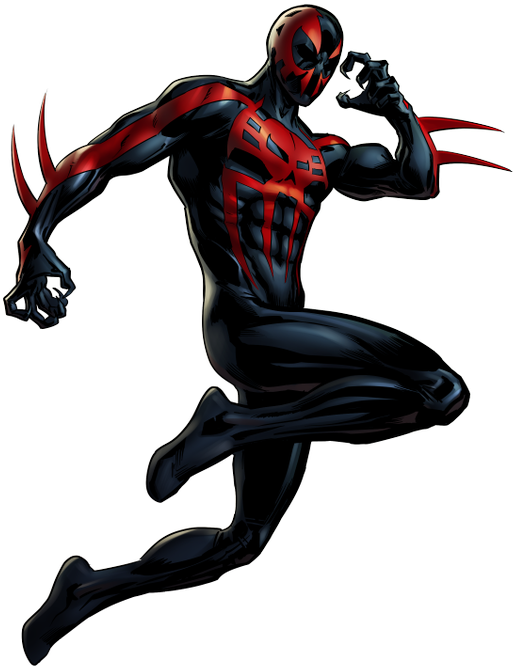 Spider Man 2099, Miguel O'hara - Spider Man 2099 Marvel Avengers Alliance (600x776), Png Download