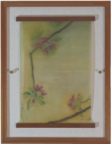 Delicate But Colorful Watercolor Painting On Silk Of - Watercolor Painting (500x500), Png Download