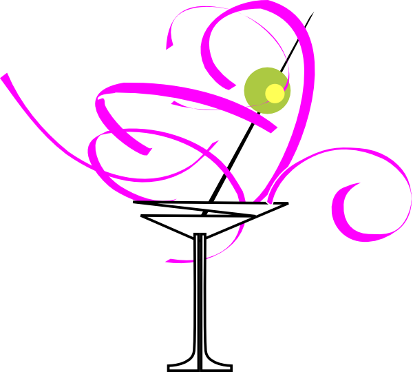 Cocktail Glass Clipart (600x540), Png Download