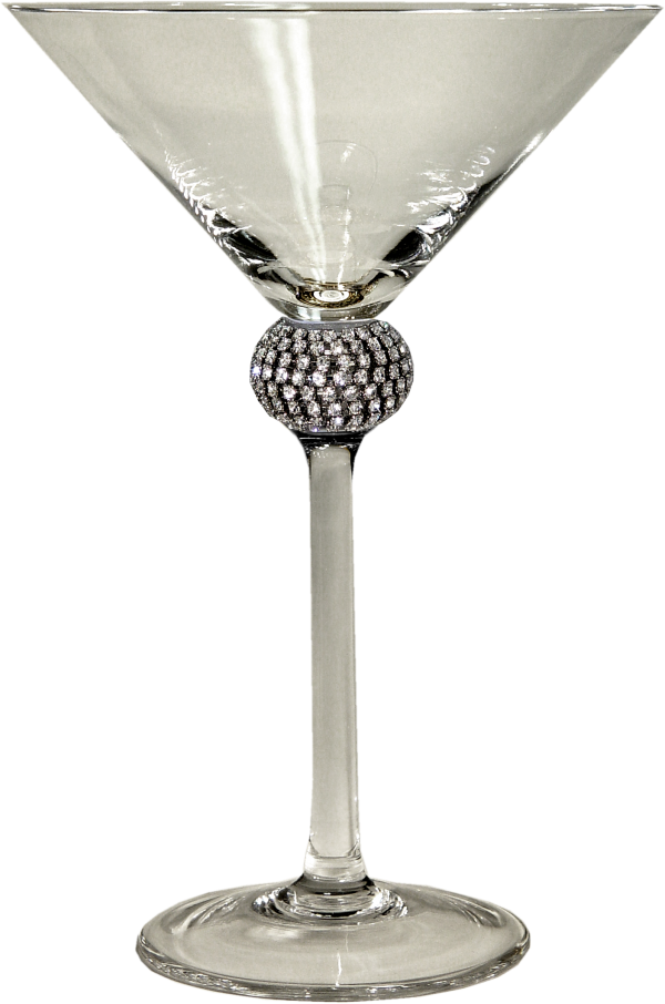 Princess Martini Glass - Alan Lee Collection Swarovski Jeweled Gold Martini (600x906), Png Download